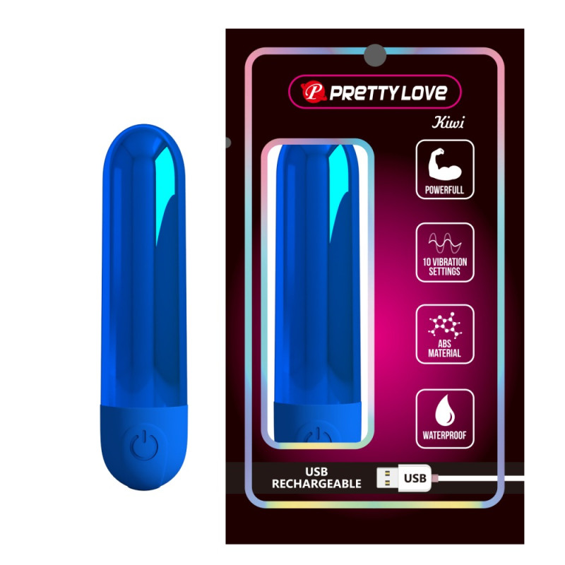 Віброкуля Pretty Love Kiwi синя, 8 х 1.8 см