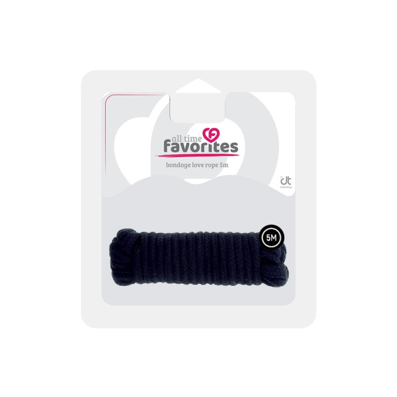 Мотузка для бондажу Dream Toys BONDX LOVE ROPE - 5M, BLACK