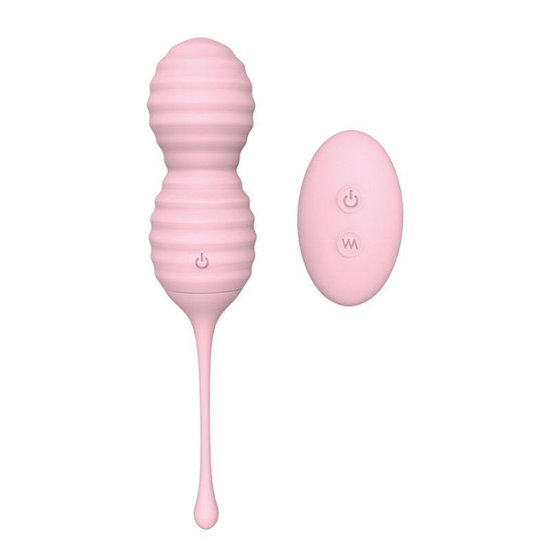 Вагінальні кульки Dream Toys з пультом ДК рожеві, 17.3 х 3.7 см