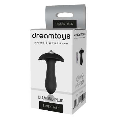 Анальна пробка з віброкулею Dream Тoys Еssentials чорна