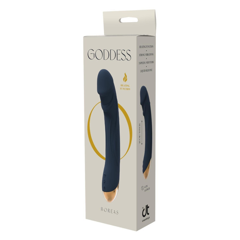 Вибратор з функцією нагріву Dream Toys Goddess Collection Boreas синій