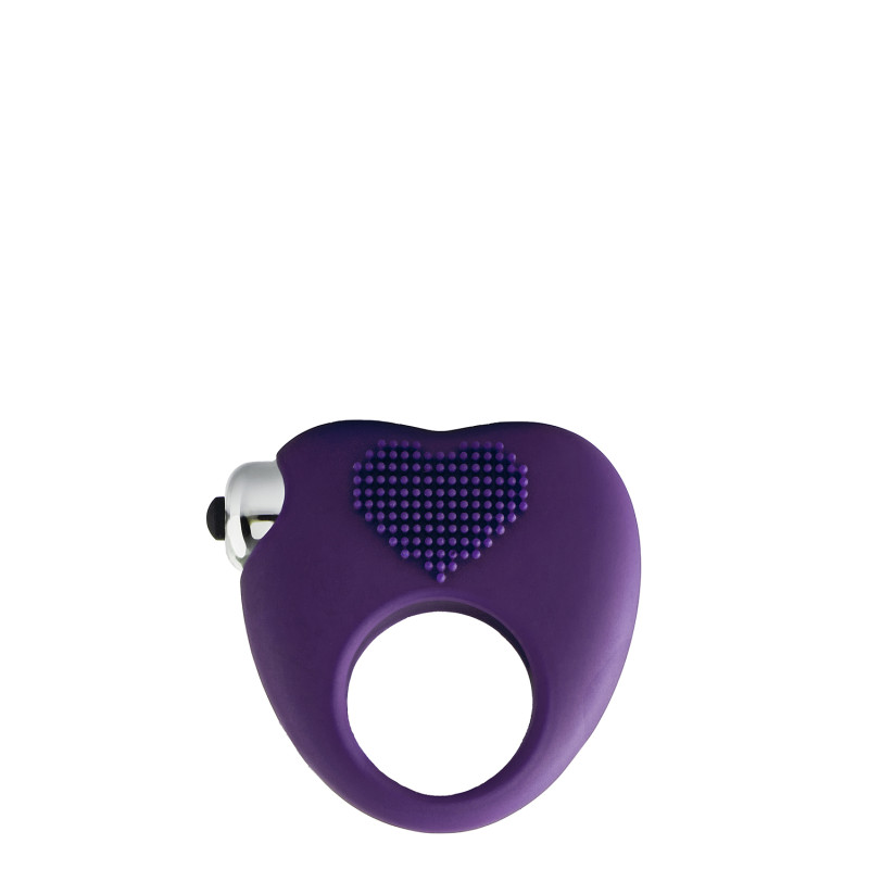 Ерекційне кільце з вібрацією Dream Toys FLIRTS COCKRING PURPLE