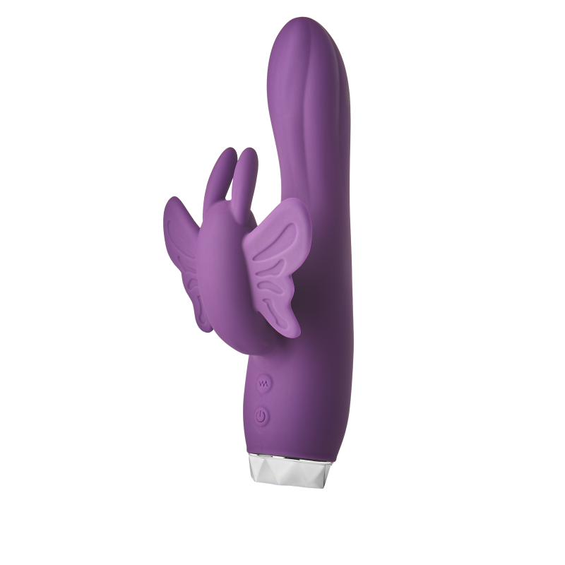 Вібратор-кролик у вигляді Метелики Dream Toys Flirts Butterfly, фіолетовий, 17 х 3 см