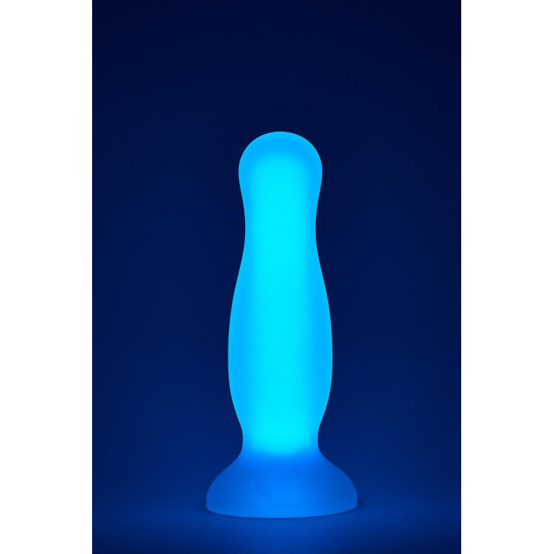 Анальний корок люмінесцентний Dream Toys RADIANT Glow In The Dark синій, М