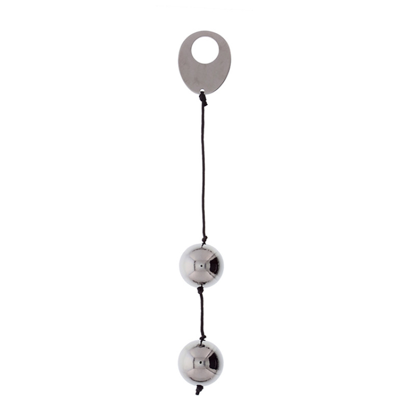 Металеві вагінальні кульки Seven Creations DOMINO METALLIC BALLS, SILVER