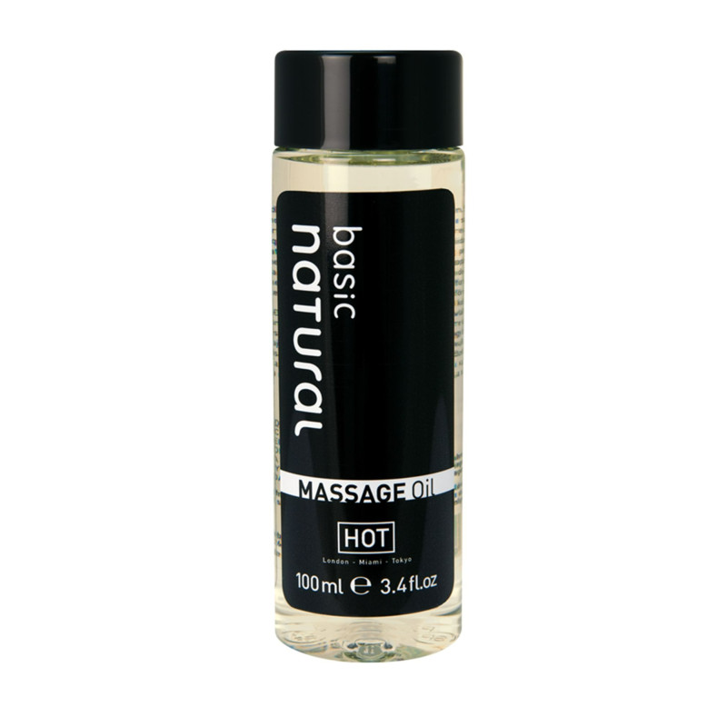 Масажна олія з нейтральним ароматом HOT NATURAL, 100 мл