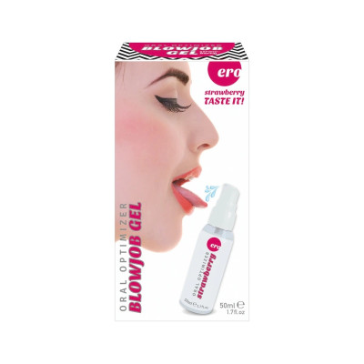 Стимулюючий оральний гель HOT Oral Optimizer Blowjob Gel – Полуниця, 50 мл