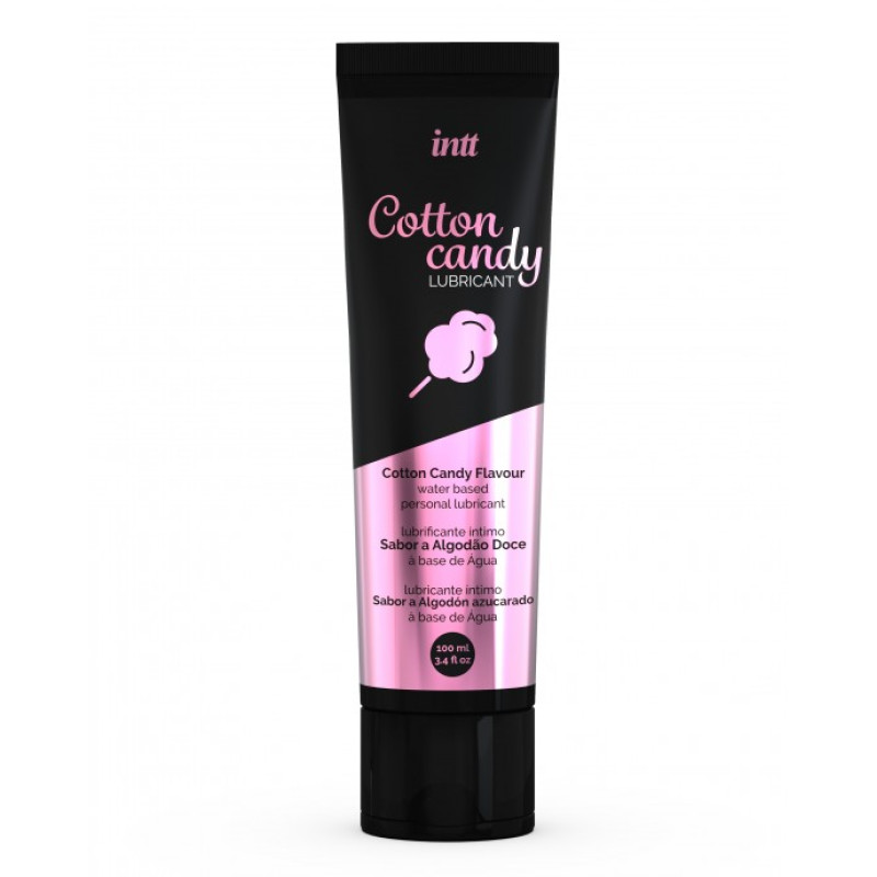 Їстівний лубрикант на водній основі Intt - Cotton Candy (Солодка Вата) 100 мл, густий і слизький