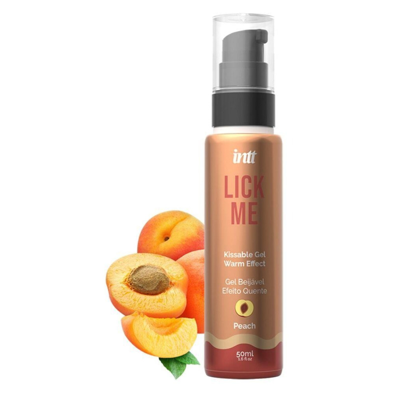 Гель для орального сексу із зігрівальним ефектом INTT Lick Me Kissable Gel - Персик (Peach) 50 мл