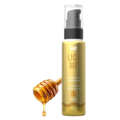 Гель для орального сексу із зігріваючим ефектом INTT Lick Me Kissable Gel - Мед (Honey) 50 мл