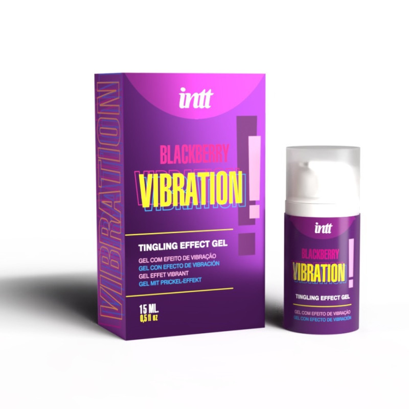 Рідкий вібратор Intt Vibration – Ожина (Blackberry), 15 мл