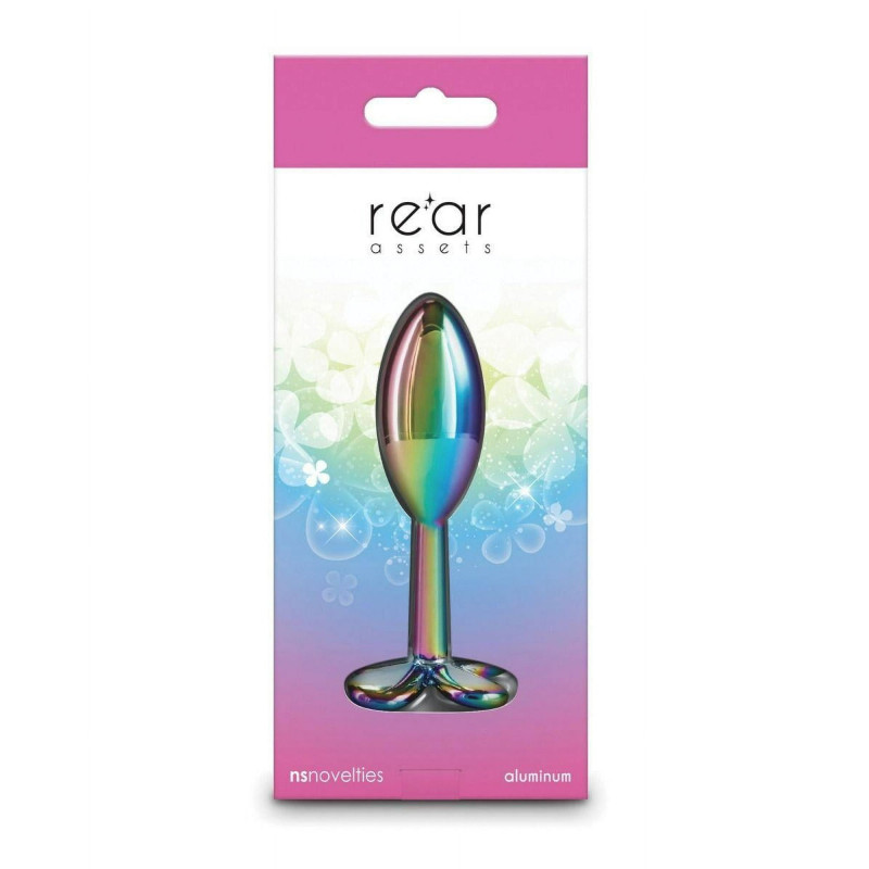 Анальна пробка металевий NS Novelties Rear Assets Clover райдужний
