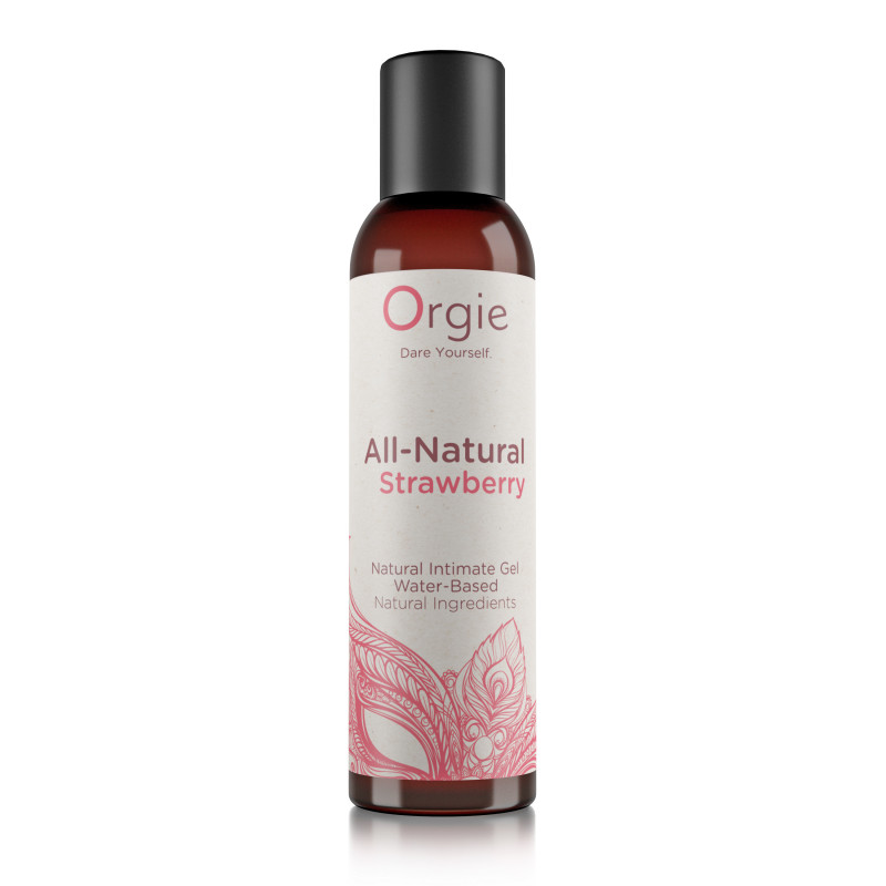 Лубрикант на водній основі зі смаком полуниці Orgie All Natural Strawberry (Полуниця) 150 мл