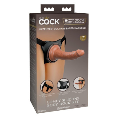Страпон реалістичний Pipedream King Cock Elite подвійний густини, 20.5 см х 3.5 см