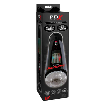 Мастурбатор з вібро Pipedream PDX Elite Ultimate Milker 2 чорний, 27 см