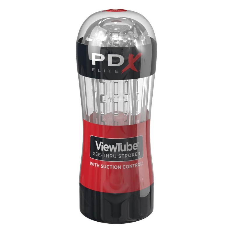 Мастурбатор Pipedream PDX Elite Viewtube See-Thru Stroker прозорий, 18.5 см