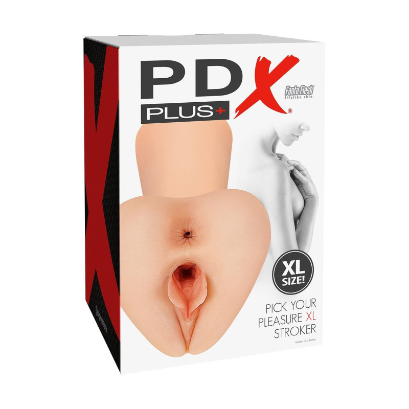 Мастурбатор вагіну та анал Pipedream PDX Plus Xl два входи, 22.9 см