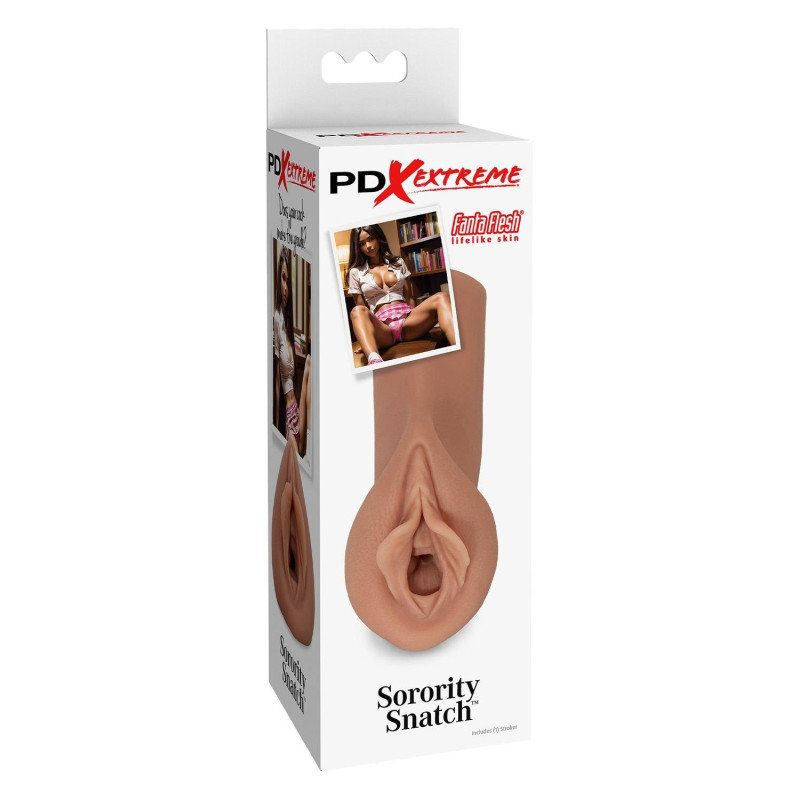 Мастурбатор Pipedream PDX Extreme Sorority Snatch коричневий, 13.5 см