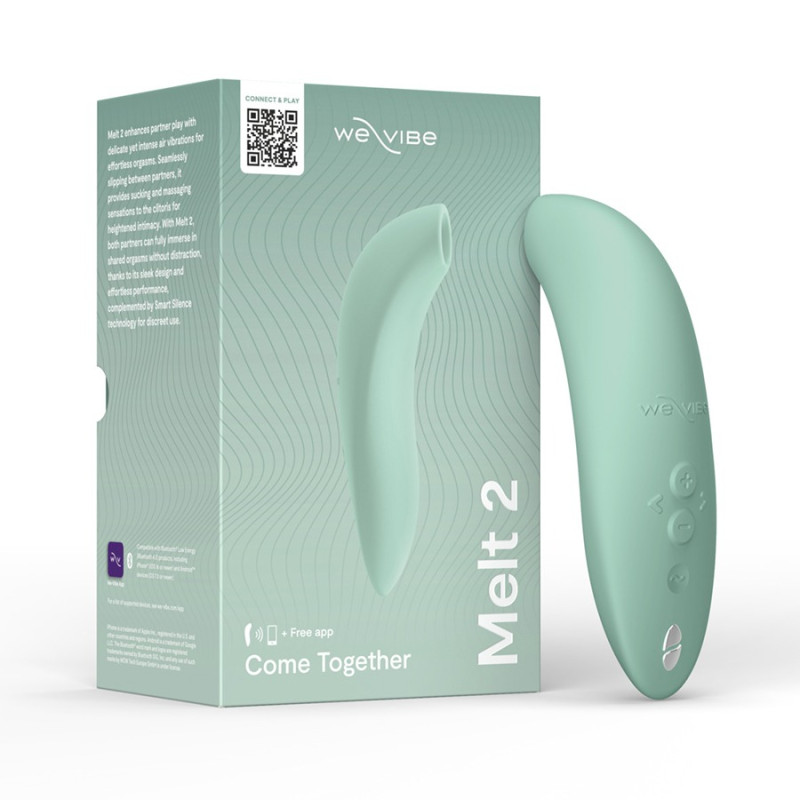 Кліторальний вакуумний смарт-стимулятор We-Vibe Melt 2 м'ятний