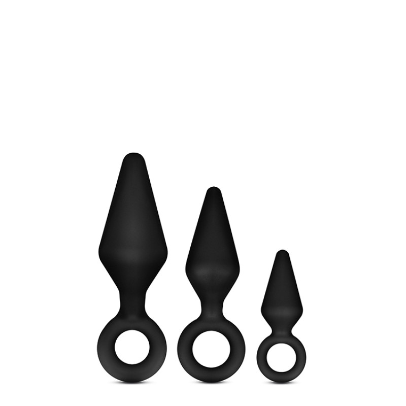 Набір анальних пробок Blush LUXE WEARABLE NIGHT RIMMER KIT BLACK