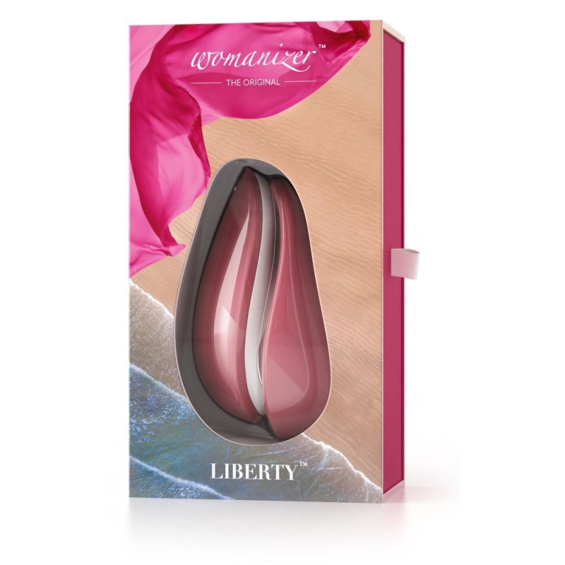Вакуумний кліторальний стимулятор Womanizer Liberty, рожевий
