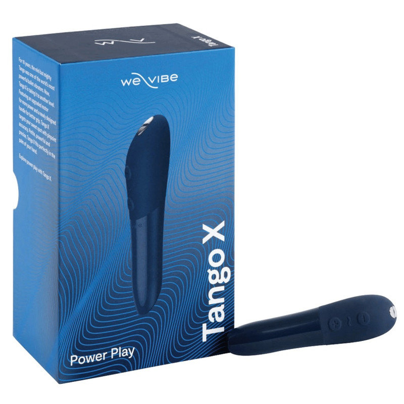 Потужна віброкуля We-Vibe Tango X Midnight Blue, 7 режимів вібрації, 8 рівнів інтенсивності