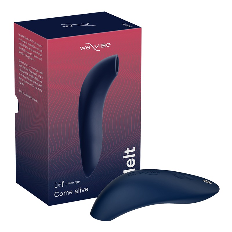 Вакуумний смарт-стимулятор для пар Melt by We-Vibe Midnight Blue, зручно поєднувати з сек