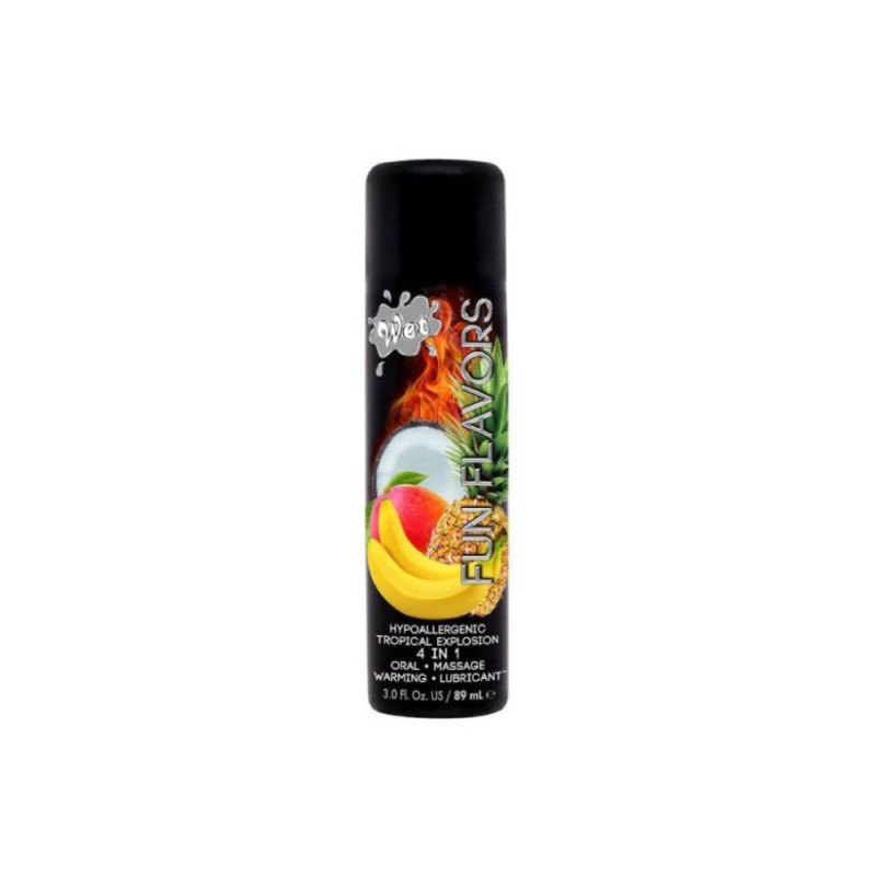 Їстівний розігріваючий лубрикант Wet Fun Flavors Tropical Fruit Explosion (мультифрукт) 89 мл