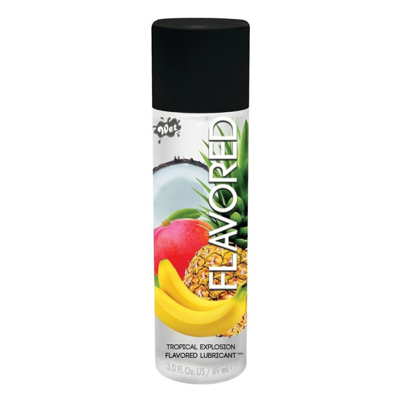 Їстівний лубрикант Wet Flavored — Тропічні фрукти (Tropical Fruit Explosion) 89 мл