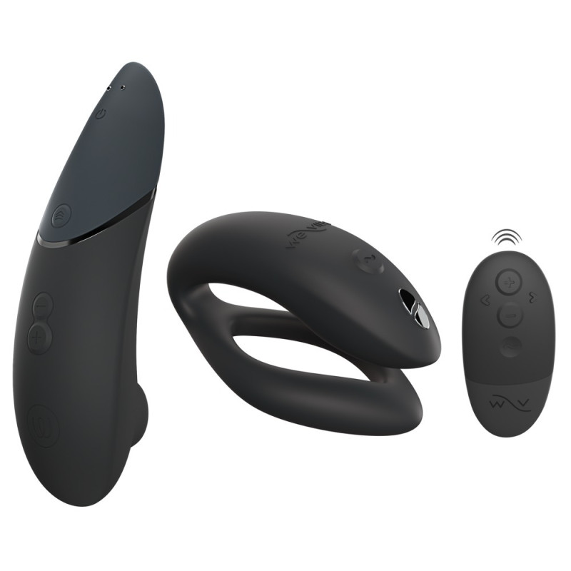 Преміальний подарунковий набір Golden Moments: Womanizer Premium та We-Vibe Chorus Black