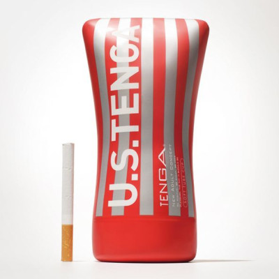 Мастурбатор Tenga US Soft Tube Cup (м'яка подушечка велика) здавлюють