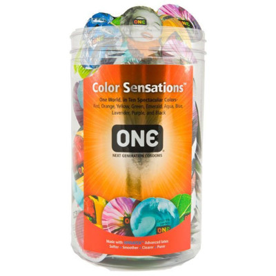 Презервативи ONE Color Sensations 100 шт