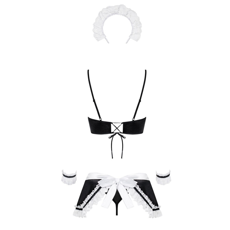 Еротичний костюм покоївки Obsessive Maid set S/M