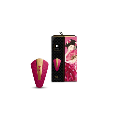 Кліторальний вібратор Shunga Obi Raspberry (розкриті пломби)