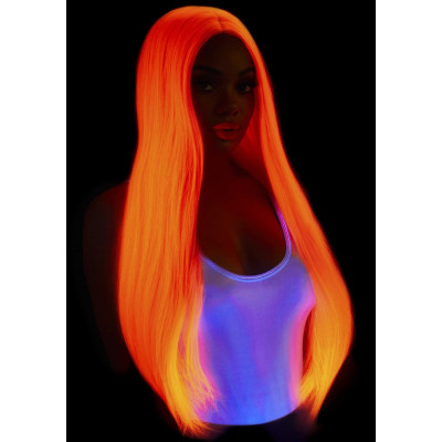 Перука Leg Avenue 33″ Long straight center part wig neon Pink