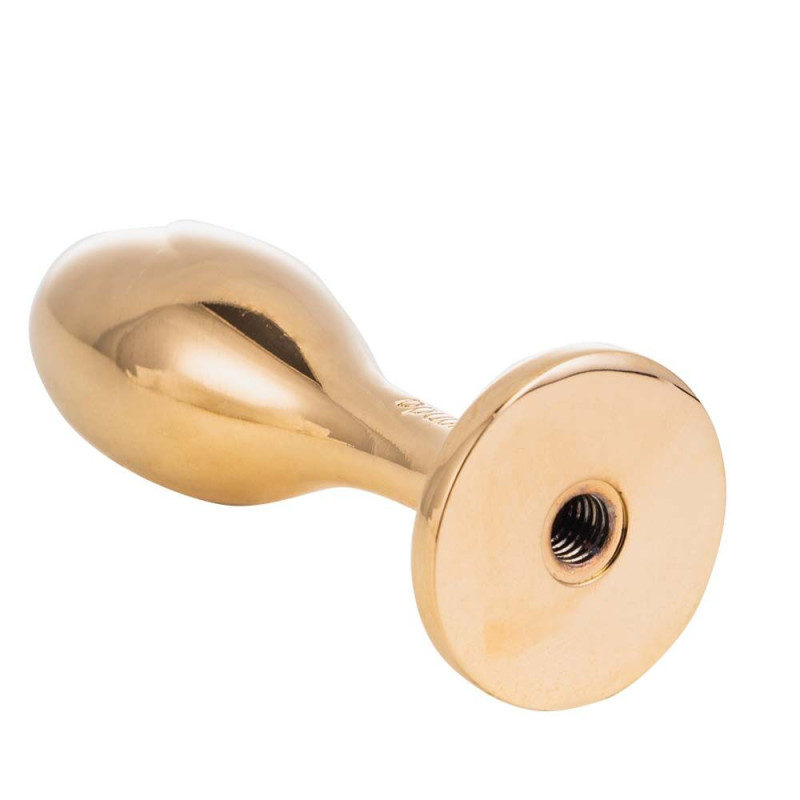 Металева анальна пробка LOCKINK SEVANDA White Fox-Tail Anal Rose-shape Plug, лисячий хвіст
