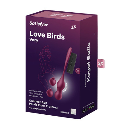 Вагінальні кульки із вібрацією Satisfyer Love Birds Vary Connect App