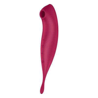 Вібратор із вакуумною стимуляцією Satisfyer Twirling Pro+ dark red (м'ята упаковка)