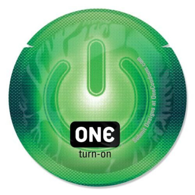 Презерватив ONE Glowing Pleasures 1 шт, світиться у темряві