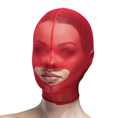 Маска сітка з відкритим ротом Feral Feelings - Hood Mask Red Маска сітка з відкритим ротом Feral Feelings - Hood Mask Red
