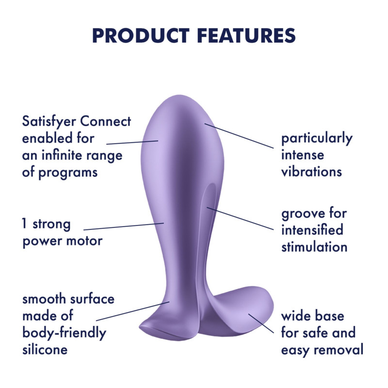 Анальний корок Satisfyer Intensity Plug Purple