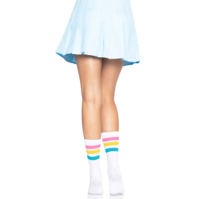 Шкарпетки жіночі в смужку Leg Avenue Pride crew socks Pansexual, 37-43 размер