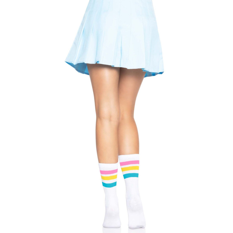 Шкарпетки жіночі в смужку Leg Avenue Pride crew socks Pansexual, 37–43 размер
