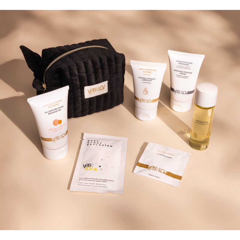 Набір чуттєвої косметики для пар Delightful Velvet Kit, колір: чорний YESforLOV (Франція)