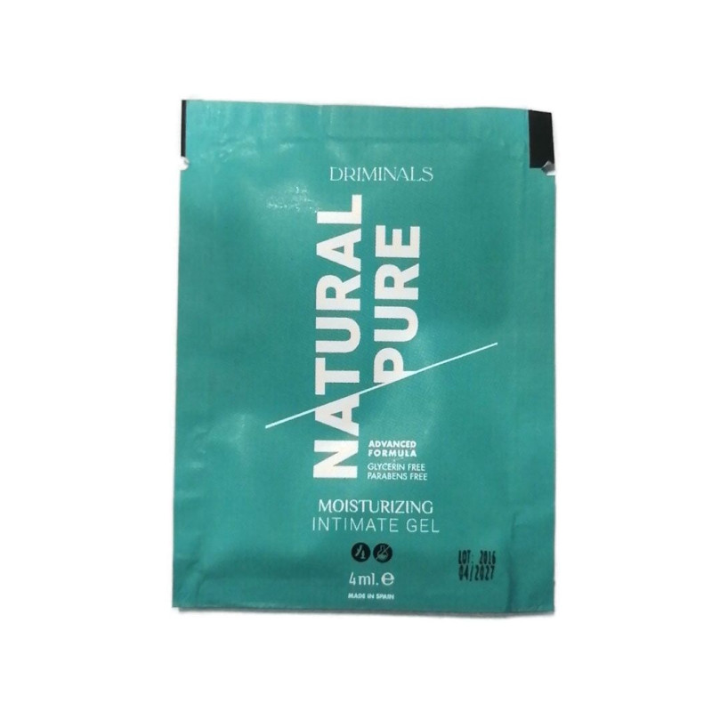 Пробник гель-лубриканту Driminals Natural Pure (4 мл) для чутливої шкіри
