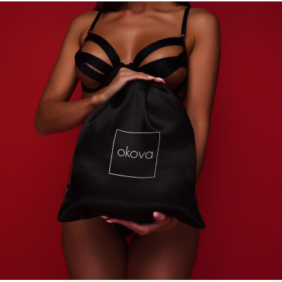 Анальний хутряний пухнастий хвіст без пробки, Чорнобурий з білим кінчиком, OKOVA 60 см.