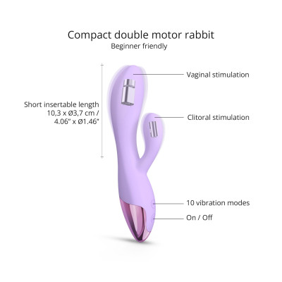 Кролик вібратор Love To Love FUNKY BUNNY - VIVA MAUVE