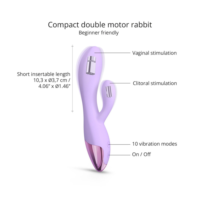 Кролик вібратор Love To Love FUNKY BUNNY - VIVA MAUVE