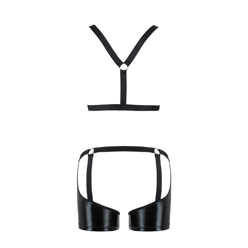 Чоловічий комплект білизни 047 SET ARON black L/XL - Passion