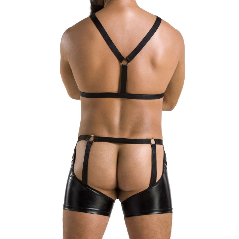 Чоловічий комплект білизни 047 SET ARON black S/M - Passion